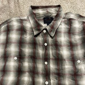 Men’s plaid button-down shirt size XXL